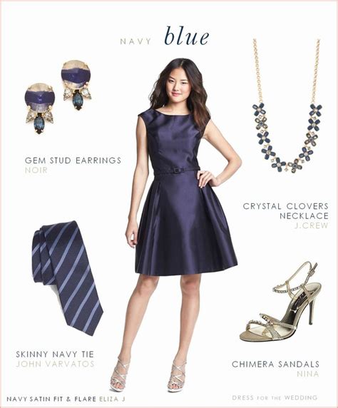 accessorize a navy blue dress